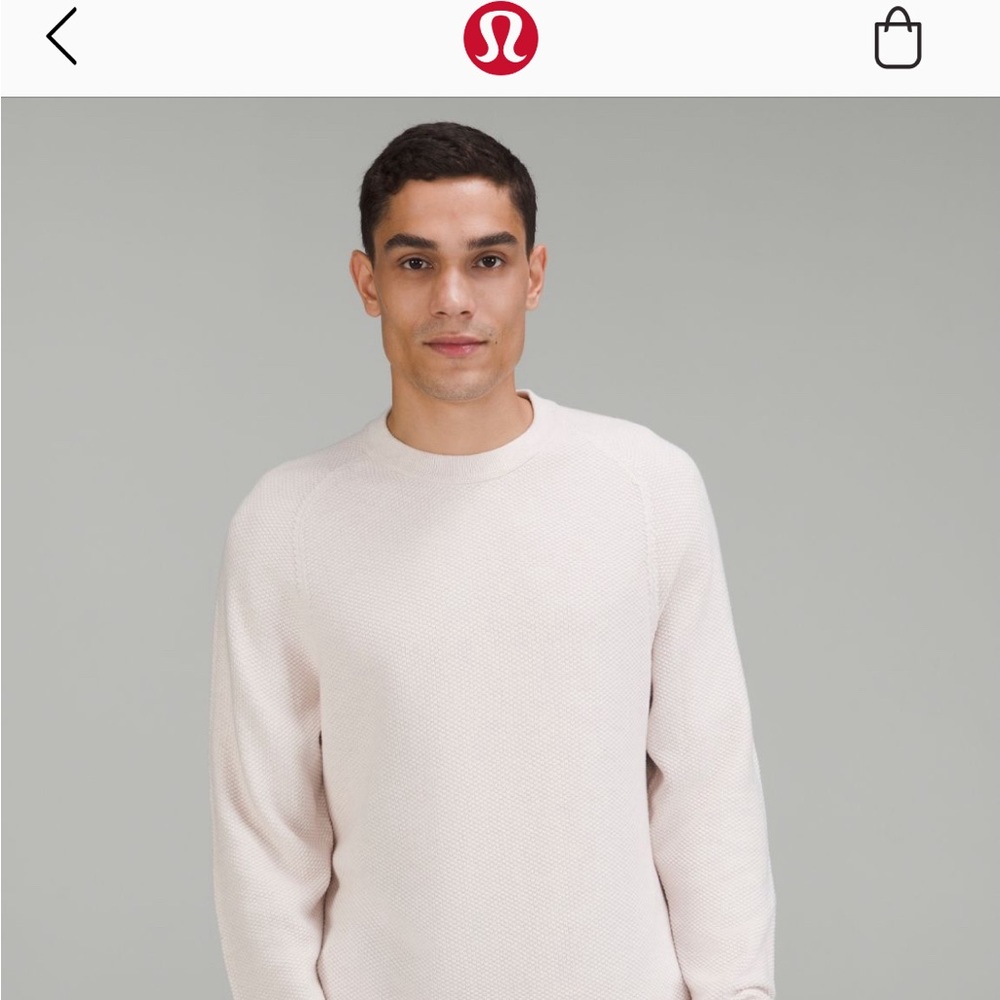 Lululemon Men’s XXL Textured Knit Crewneck Sweater